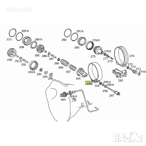 Спирачна лента B1 за автоматична скоростна кутия Mercedes 722.3 722.5, снимка 2 - Части - 52587198