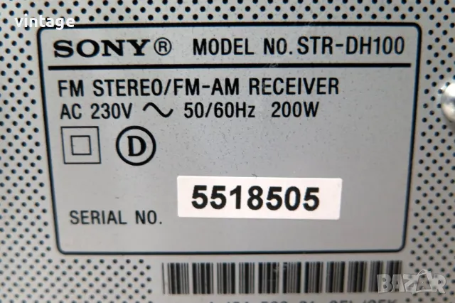 Sony STR-DH100, снимка 8 - Ресийвъри, усилватели, смесителни пултове - 49543830