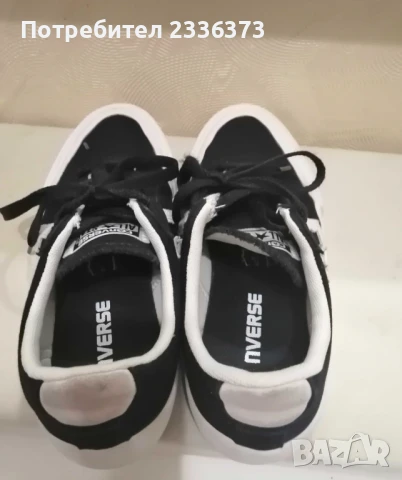 Черни кецове Converse, номер 35, снимка 5 - Детски гуменки - 50756343
