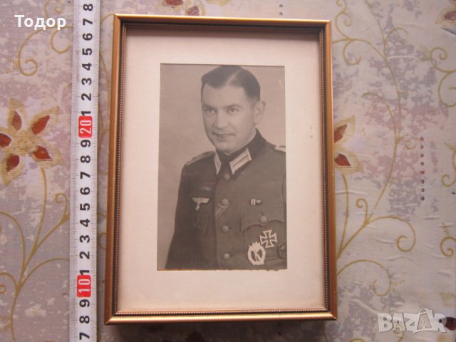 Стара снимка немски офицер генерал 3 Райх, снимка 1 - Колекции - 29431467