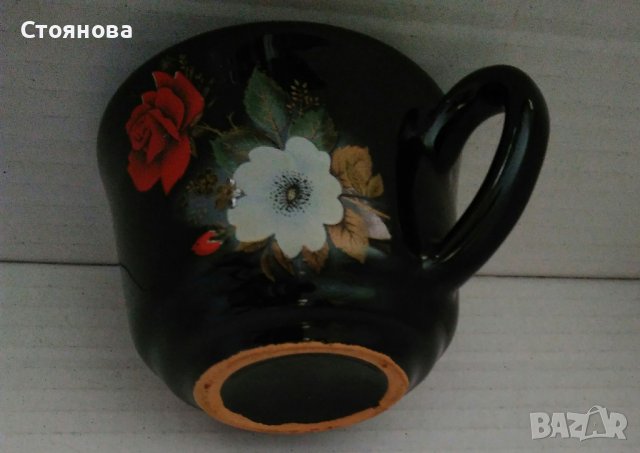 Сервиз за кафе/чай -гланцирана рисувана керамика, снимка 5 - Сервизи - 36839599