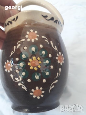 Немска керамична ваза делва ръчна изработка , снимка 3 - Колекции - 31314208