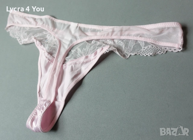 Primark L луксозни светло розови прашки от сатен и дантела, снимка 7 - Бельо - 53264323