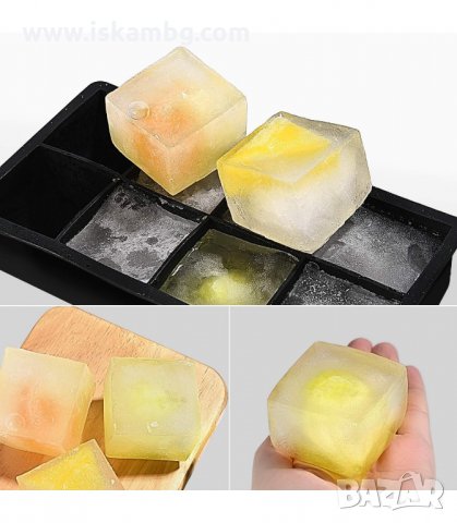 СИЛИКОНОВА ФОРМА ЗА ЛЕДЕНИ КУБЧЕТА ИЛИ ТОПКИ - код  3136, снимка 4 - Форми - 33889700