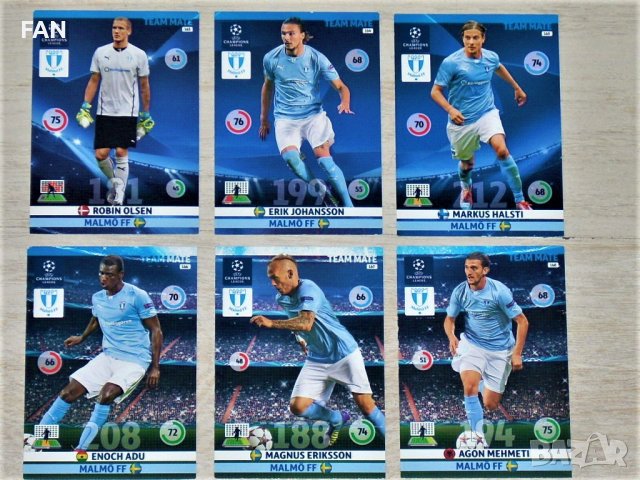 Комплект от 50 бр. футболни карти Панини /PANINI/ от Шампионска лига сезон 2014/15 Барселона, Шалке, снимка 5 - Фен артикули - 40022346