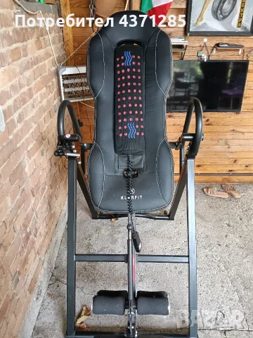 klarfit ease deluxe-инверсна лежанка с подгрев и масаж, снимка 5 - Масажори - 56247384