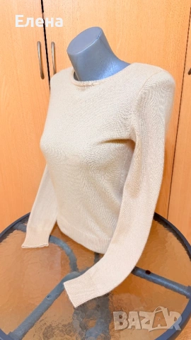 Пуловер Indiska 100% Kaшмир Размер S/XS, снимка 6 - Блузи с дълъг ръкав и пуловери - 54274211