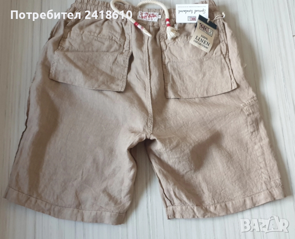 Saint Barth MC2 Italy Cargo Short  / Len - Лен  Mens Size L / 34 НОВО!ОРИГИНАЛ! Мъжки Ленени Къси Па, снимка 7 - Къси панталони - 54220797