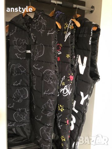 Karl Lagerfeld дамски дълъг елек/реплика, снимка 2 - Елеци - 30735340