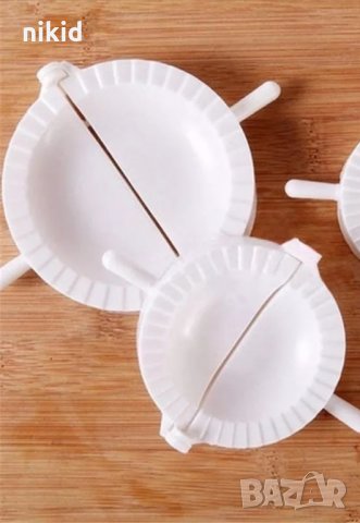 2 бр сет пластмасови сгъващи форми за направа на паста равиоли пелмени пълнени кнедли DUMPLING MAKER, снимка 2 - Форми - 33924336