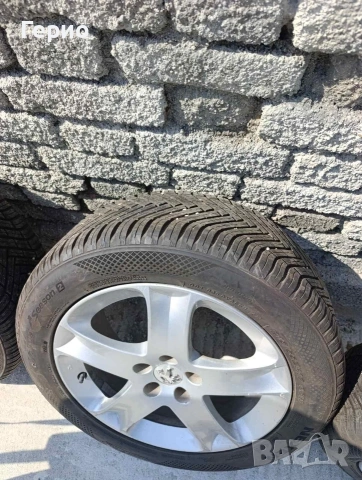 Комплект джанти с гуми за Пежо , снимка 2 - Гуми и джанти - 53902642