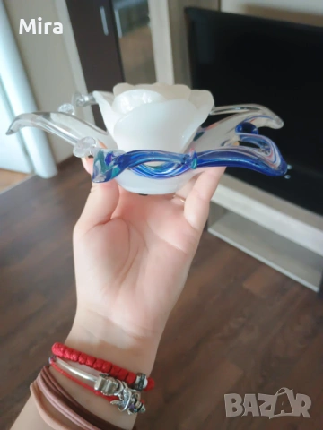 Поставка за свещ със свещ, снимка 2 - Декорация за дома - 53072957