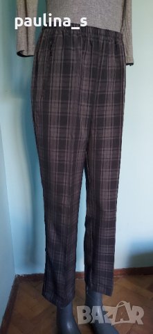 Кариран панталон "Brandtex" B-woman / голям размер , снимка 3 - Панталони - 42861883