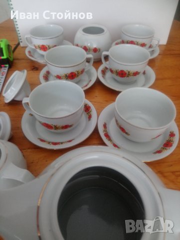Български порцеланов сервиз , снимка 8 - Сервизи - 36891780