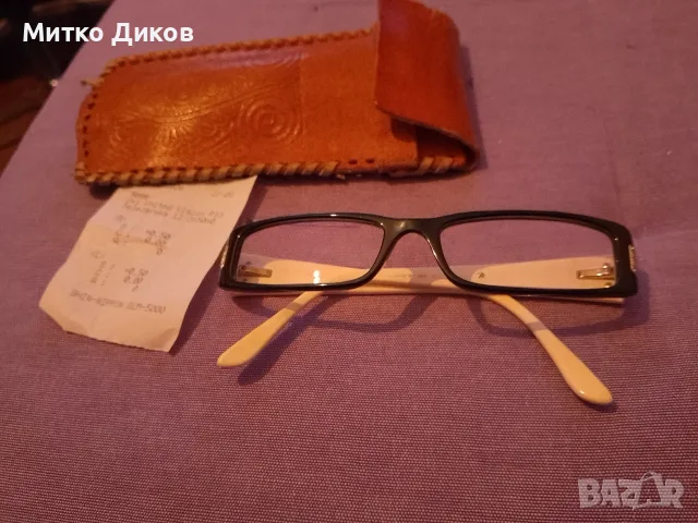 Версачче очила с диоптер с кърпичка нови и калъф твърд използван+0.50 на двете очи