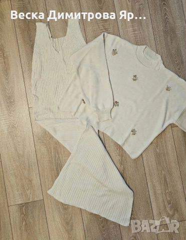 Рокля с пуловер, снимка 6 - Рокли - 52576958