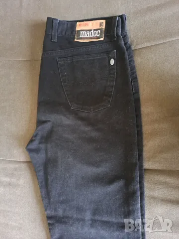 Мъжки черни дънки MADOC, снимка 5 - Дънки - 48978129