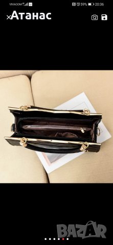 Стилна дамска кожена чанта , снимка 7 - Чанти - 31448678