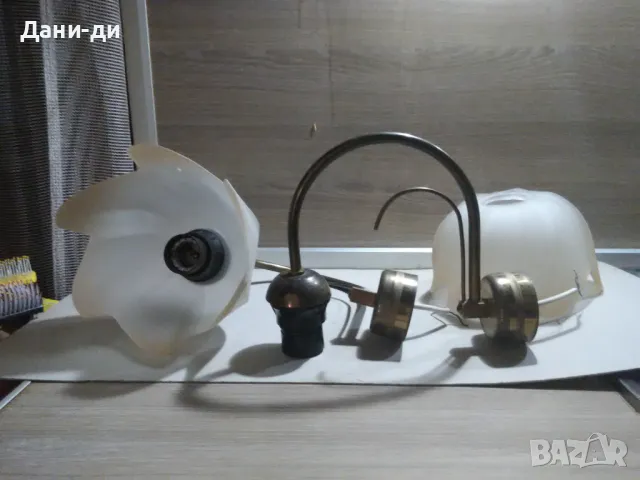 Аплици. Стенни месингови лампи , снимка 9 - Антикварни и старинни предмети - 48786803