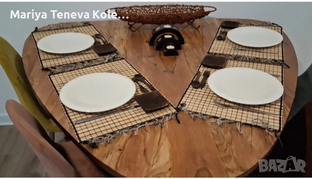 Комплект салфетки от естествени материали , снимка 2 - Други стоки за дома - 54358943