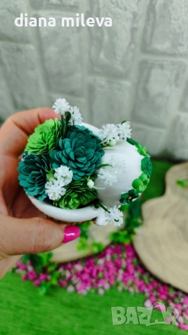 Ангелчета в зелен цвят!!, снимка 11 - Декорация за дома - 51459163