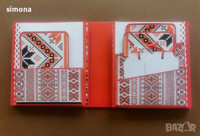 Скрапбук албум с българска шевица , снимка 2 - Други - 40682404