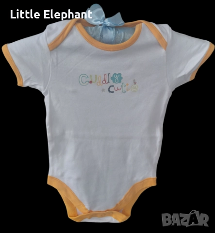 Боди с къс ръкав за момченце на 12-18 месеца,"Cuddly cutie bird",колекция"Animals",Англия/ново