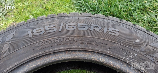 2бр. зимни гуми 185/65R15 Nokian SnowProof. DOT 5022. Като нови. 8мм. дълбочина на шарката...., снимка 4 - Гуми и джанти - 53904407