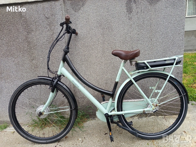 28 цола електрически алуминиев велосипед с 3 скорости усилени капли амортисьои преден , снимка 4 - Велосипеди - 54058384