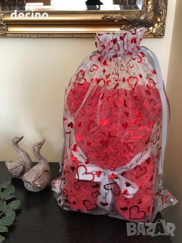 Мече от вечни рози в подаръчна кутия Свети Валентин, снимка 4 - Други - 30809241