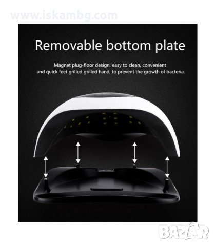 ПРОФЕСИОНАЛНА УВ/ЛЕД ЛАМПА “SUN BQ5T“ 120W - код 2781, снимка 10 - Педикюр и маникюр - 33918530