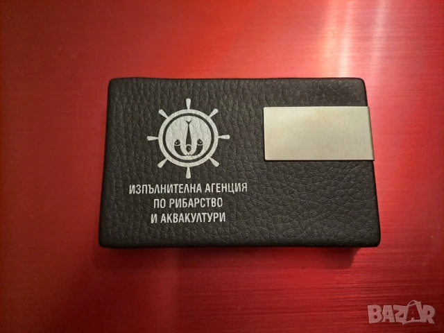 Визитник от метал и кожа