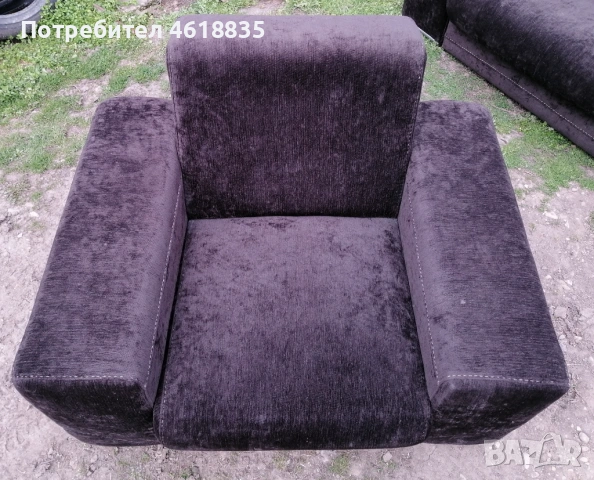 Диван с два фотьойла, снимка 7 - Дивани и мека мебел - 53932079