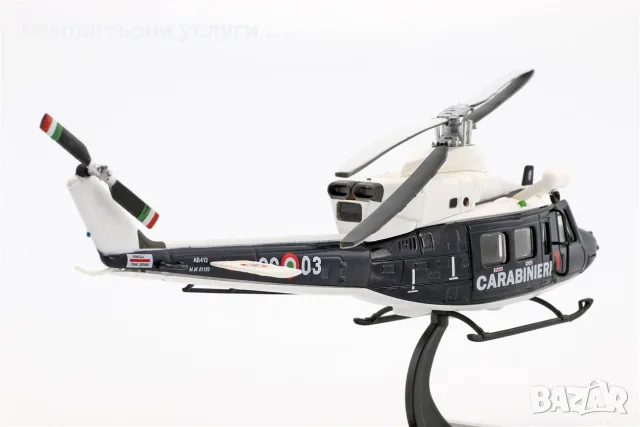 AGUSTA AB412 BELL Carabinieri - мащаб 1:72 на DeAgostini моделът е нов в блистер, снимка 4 - Колекции - 55747734