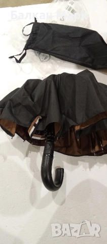 Сгъваем черен мъжки чадър Hugo Boss – ICONIC  нов продукт | Внос от Германия