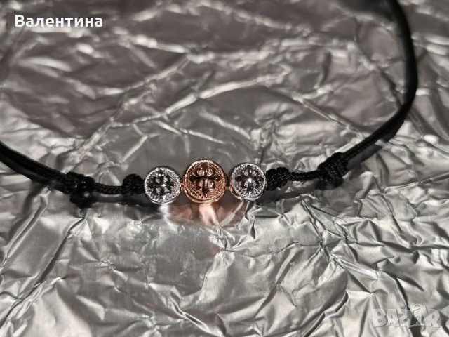 Дамски луксозен гердан Чокър от сребро и розово злато, снимка 6 - Колиета, медальони, синджири - 32114554