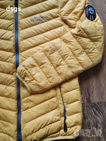 scandinavian explorer down jacket yellow - ултралеко пухено яке ХС, снимка 4 - Якета - 56514557