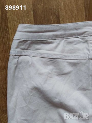 Бял дънков панталон , снимка 6 - Панталони - 30481043