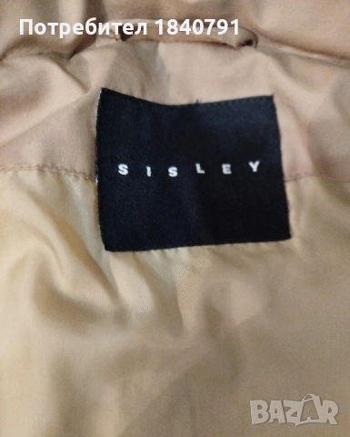 SISLEY дълго яке дамско, L, снимка 8 - Якета - 51888024