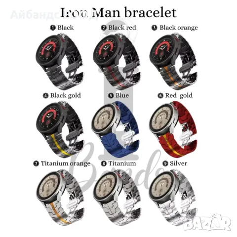 Kаишки от НЕРЪЖДАЕМА СТОМАНА за Samsung/Huawei/Garmin/Amazfit, снимка 3 - Каишки за часовници - 49407989
