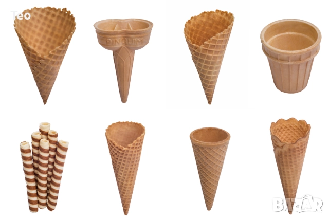 Захарни фунийки за сладолед, снимка 6 - Машини за сладолед - 50284594