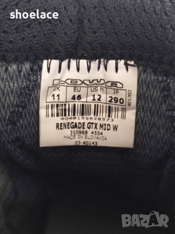 Lowa Renegade GTX 45-46, снимка 6 - Мъжки боти - 52415349