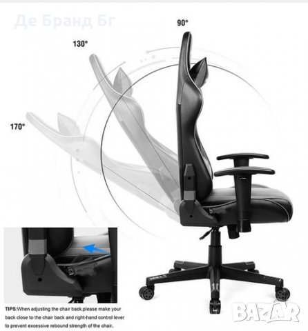 GTPlayer- GT002 Gaming Chair / Геймърски стол, снимка 5 - Столове - 31071612