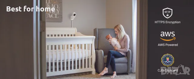 nooie Бебефон камера с аудио и специализирано безплатно приложение, снимка 7 - Бебефони - 48468830