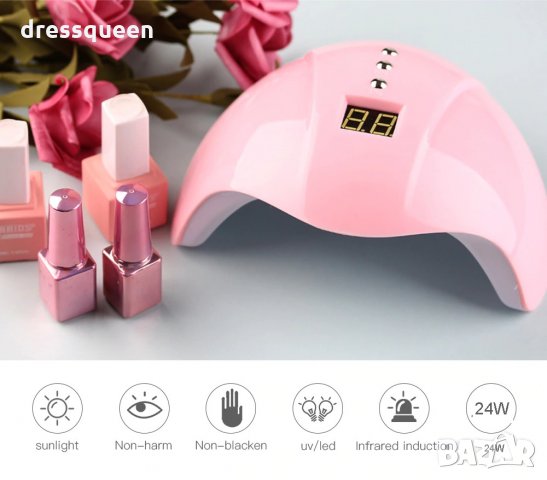 2782 Печка за гел лак 36w, снимка 6 - Продукти за маникюр - 30535456