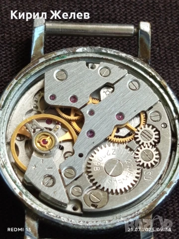 Стар механичен часовник дамски Заря СССР 21 камъка за КОЛЕКЦИЯ 30771, снимка 9 - Антикварни и старинни предмети - 51087997