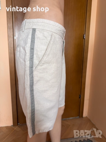 Къси мъжки панталони естествени материи (лен и памук), снимка 2 - Къси панталони - 54148439