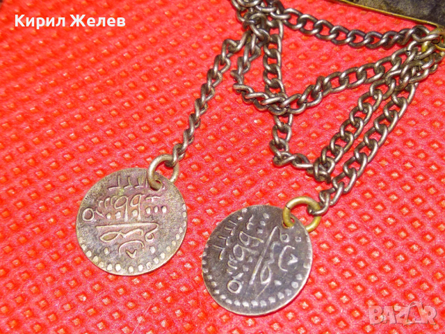 СТАРА ПОСРЕБРЕНА ТЮРКОАЗЕНА БРОНЗОВА ВЪЗРОЖДЕНСКА БРОШКА РЪЧНА МАЙСТОРСКА ИЗРАБОТКА 41978, снимка 11 - Антикварни и старинни предмети - 44612929