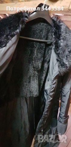 Шуба черна дълга , снимка 4 - Якета - 37909174