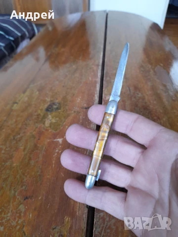 Стар джобен нож,ножче,ножка #119, снимка 4 - Антикварни и старинни предмети - 50633768